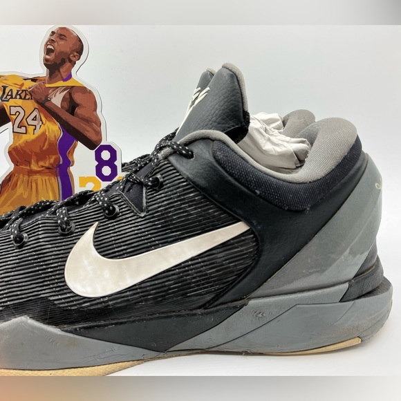 Nike Kobe Bryant 7 VII Zoom Black Wolf Grey Mamba Men’s Shoes Size 13 - Picture 5 of 16